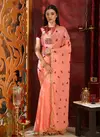 Pink Party Wear Rang Roop Vol 1 Pure Georgette and Silk Saree Festival and wedding Collections 4105